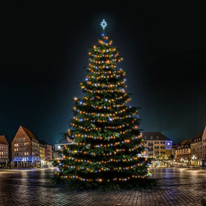 Levně DLED TRS701M LED světelná sada na stromy vysoké 21-23m, barevná