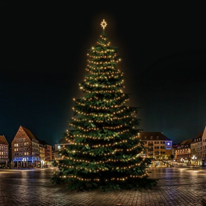 DLED TRS701W LED světelná sada na stromy vysoké 21-23m, teplá bílá