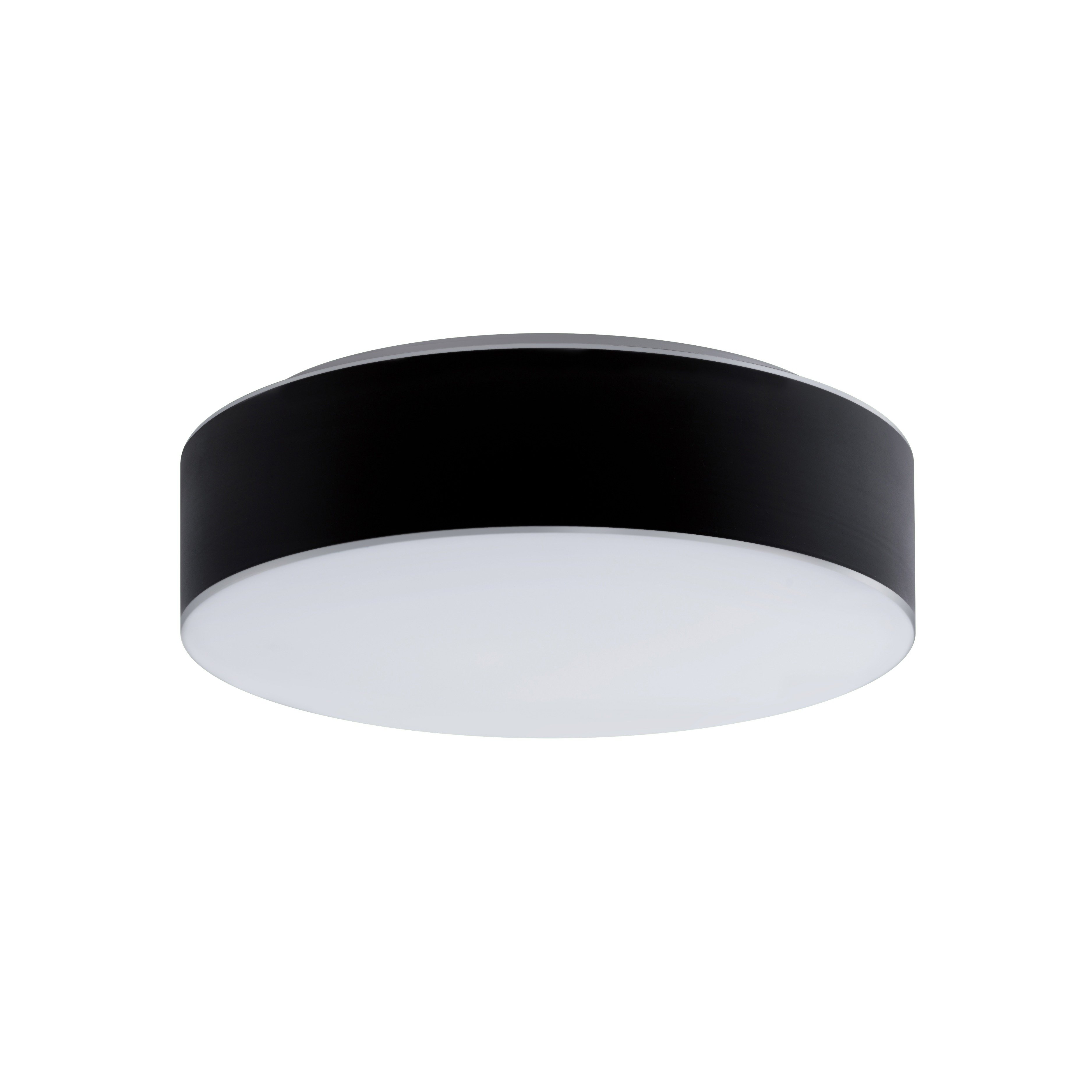 Levně OS ERI52140 ERIS C3 stropní/nástěnné skleněné svítidlo bílá / černá IP43 3x25W E27 - OSMONT