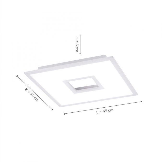 LD 11645-16 RECESS LED stropní svítidlo v bílé s nastavitelnou barvou světla a dálkovým ovládáním RGB+3000-5000K - LEUCHTEN DIREKT / JUST LIGHT (obrázek 5)