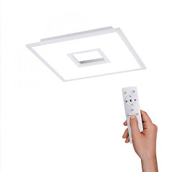 Obrázek pro produkt RECESS LED stropní svítidlo v bílé s nastavitelnou barvou světla a dálkovým ovládáním RGB+3000-5000K - LEUCHTEN DIREKT / JUST LIGHT