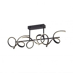 Obrázek pro produkt CURLS LED stropní svítidlo v černé barvě a moderním zakřiveném designu s funkcí stmívání SimplyDim 3000K - LEUCHTEN DIREKT / JUST LIGHT
