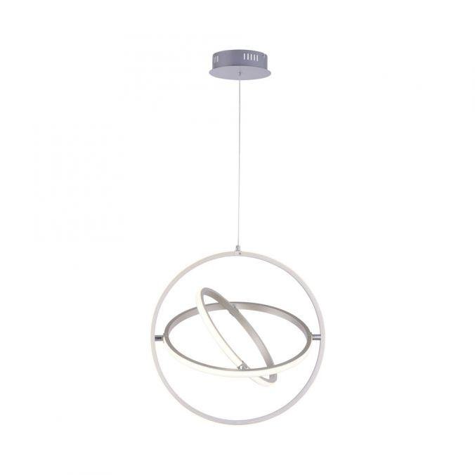 LD 11260-55 JELLA LED závěsné svítidlo v barvě oceli v moderním designu krokově stmívatelné 3000K - LEUCHTEN DIREKT / JUST LIGHT
