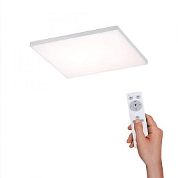 Obrázek pro produkt CANVAS LED stropní svítidlo hranaté v bílé s nastavitelnou teplotou barvy 2700-5000K a funkcí stmívání - LEUCHTEN DIREKT / JUST LIGHT