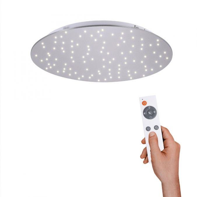LD 14673-55 SPARKLE LED stropní svítidlo kruhové v barvě oceli s nastavitelou barvou světla a funkcí stmívání 2700-5000K - LEUCHTEN DIREKT / JUST LIGHT