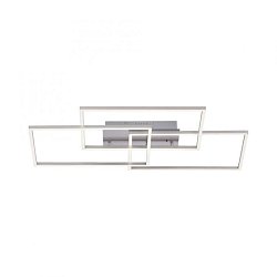 Obrázek pro produkt IVEN LED stropní svítidlo v barvě oceli v moderním designu a nastavitelou barvou světla 2700-5000K - LEUCHTEN DIREKT / JUST LIGHT