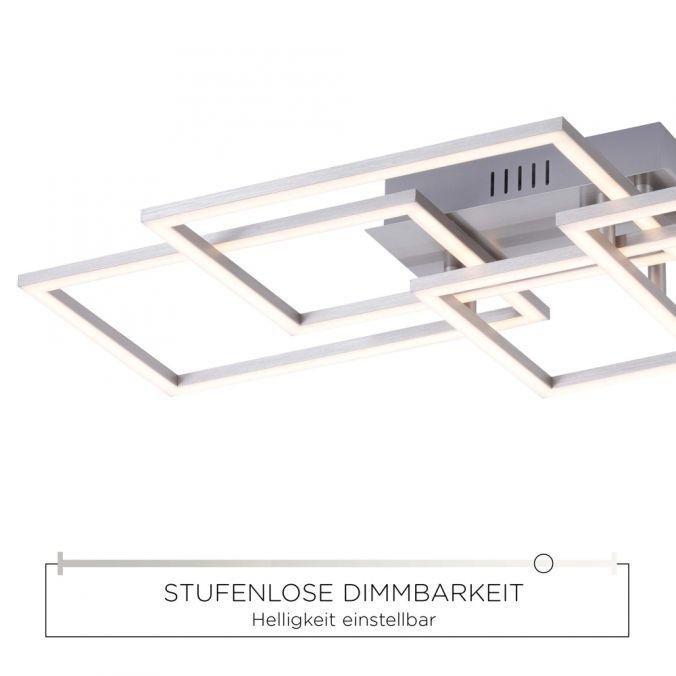 LD 14791-55 IVEN LED stropní svítidlo v barvě oceli v moderním designu a funkcí stmívání SimplyDim 3000K - LEUCHTEN DIREKT / JUST LIGHT (obrázek 3)