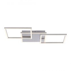 Obrázek pro produkt IVEN LED stropní svítidlo, barva ocel, 3-ramenné, otočné, hranaté, moderní 3000K - LEUCHTEN DIREKT / JUST LIGHT