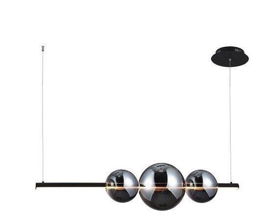 Levně AZZ AZ3352 LED Závěsné svítidlo Azzardo Sandra 3 Dimm black AZ3352 48W 4800lm 3000K IP20 120cm stmívatelné černé - AZZARDO