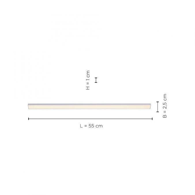 PN 1125-21-A AMON LED skříňkové svítidlo ploché ve stříbrné barvě s jednoduchým designem 3000K (rozšiřující svítidlo) - PAUL NEUHAUS (obrázek 4)