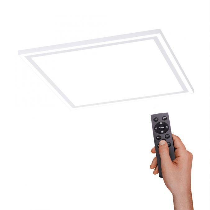 LD 14851-16 EDGING LED stropní svítidlo hranaté v bílé s nastavitelnou teplotou barvy 2700-5000K a funkcí stmívání - LEUCHTEN DIREKT / JUST LIGHT