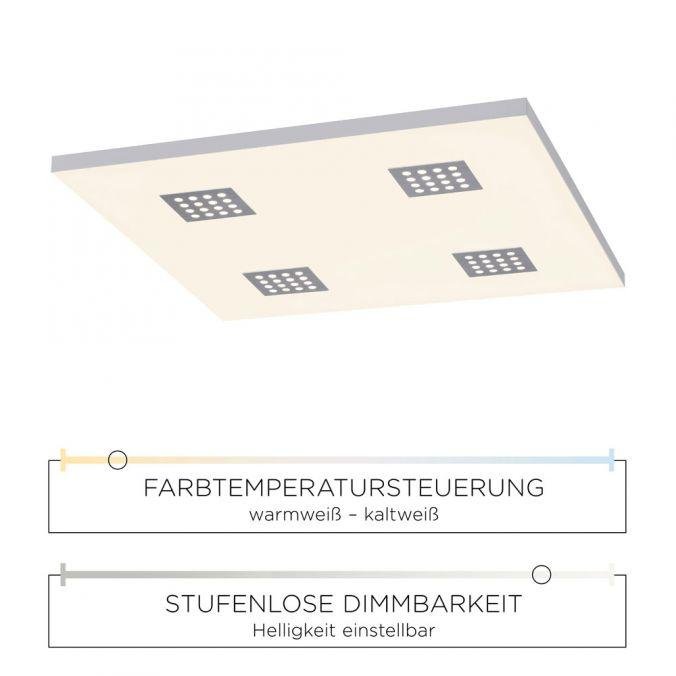 PN 6434-95 PURE-NEO LED stropní svítidlo hranaté v puristickém designu s nastavitelnou barvou světla a funkcí stmívání 2700-5000K - PAUL NEUHAUS (obrázek 4)