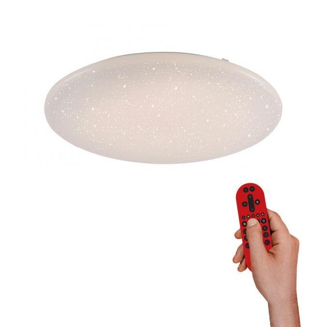 LD 14480-16 URANUS LED stropní svítidlo kruhové v bílé s hvězdným nebem a nastavitelnou barvou světla Smart Home MEDION RGB+3000-5000K - LEUCHTEN DIREKT / JUST LIGHT