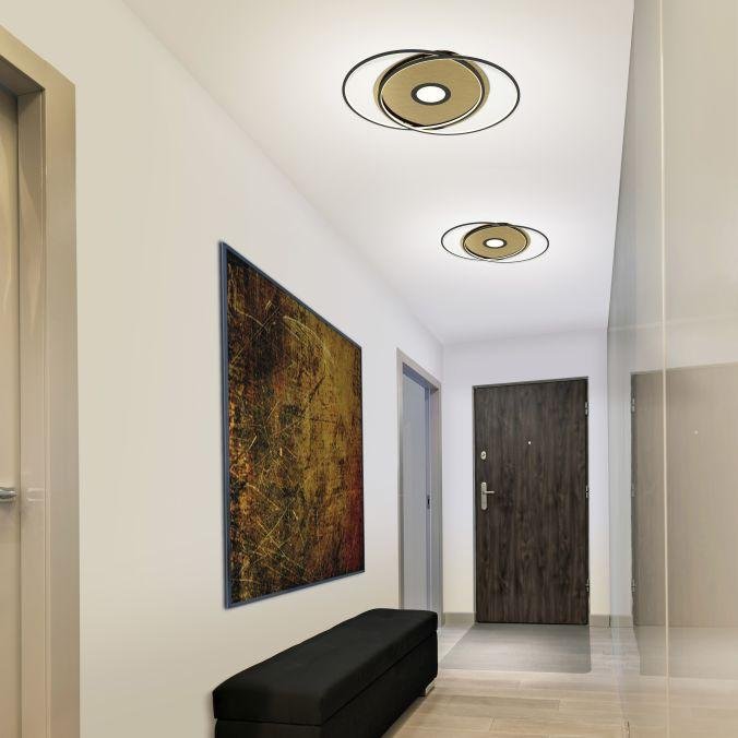 PN 8381-18 Q-AMIRA LED stropní svítidlo v černé mosazi s nastavitelnou barvou světla a dálkovým ovládáním Smart Home ZigBee 2700-5000K - PAUL NEUHAUS (obrázek 5)
