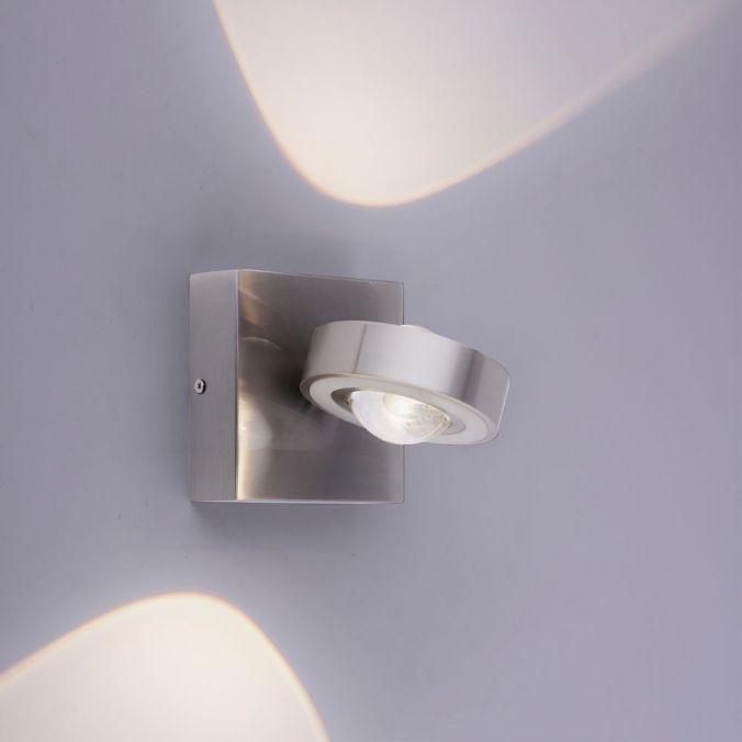 PN 9185-55 Q-MIA LED nástěnné svítidlo v barvě oceli s nastavitelnou barvou světla Smart Home ZigBee RGB+3000-5000K - PAUL NEUHAUS (obrázek 4)