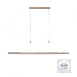 Obrázek pro produkt ADRIANA LED závěsné svítidlo lineární dekor dřevo 2700-5000K nastavitelné do šířky - PAUL NEUHAUS