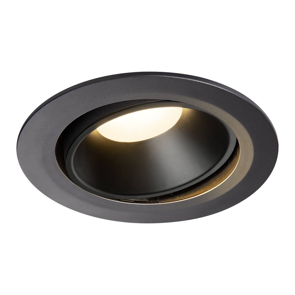 Levně LA 1003727 NUMINOS® MOVE DL XL vnitřní LED zápustné stropní svítidlo černá/černá 3000 K 55° otočné a výkyvné - BIG WHITE (SLV)