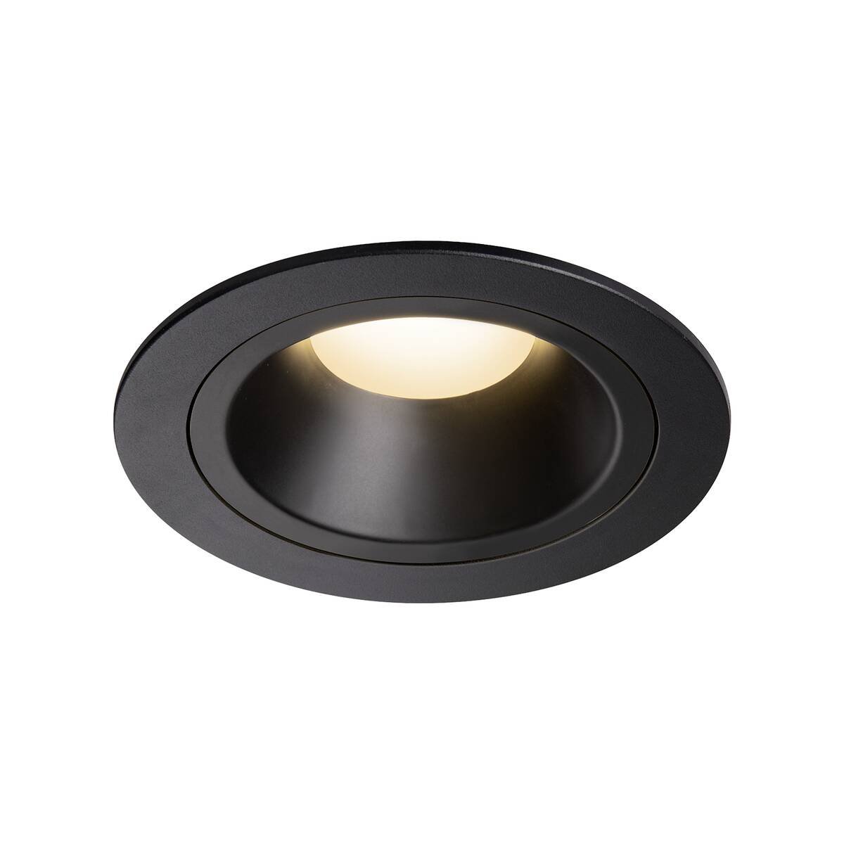 LA 1003871 NUMINOS® DL M vnitřní LED zápustné stropní svítidlo černá/černá 3000 K 55° včetně listových pružin - BIG WHITE (SLV)