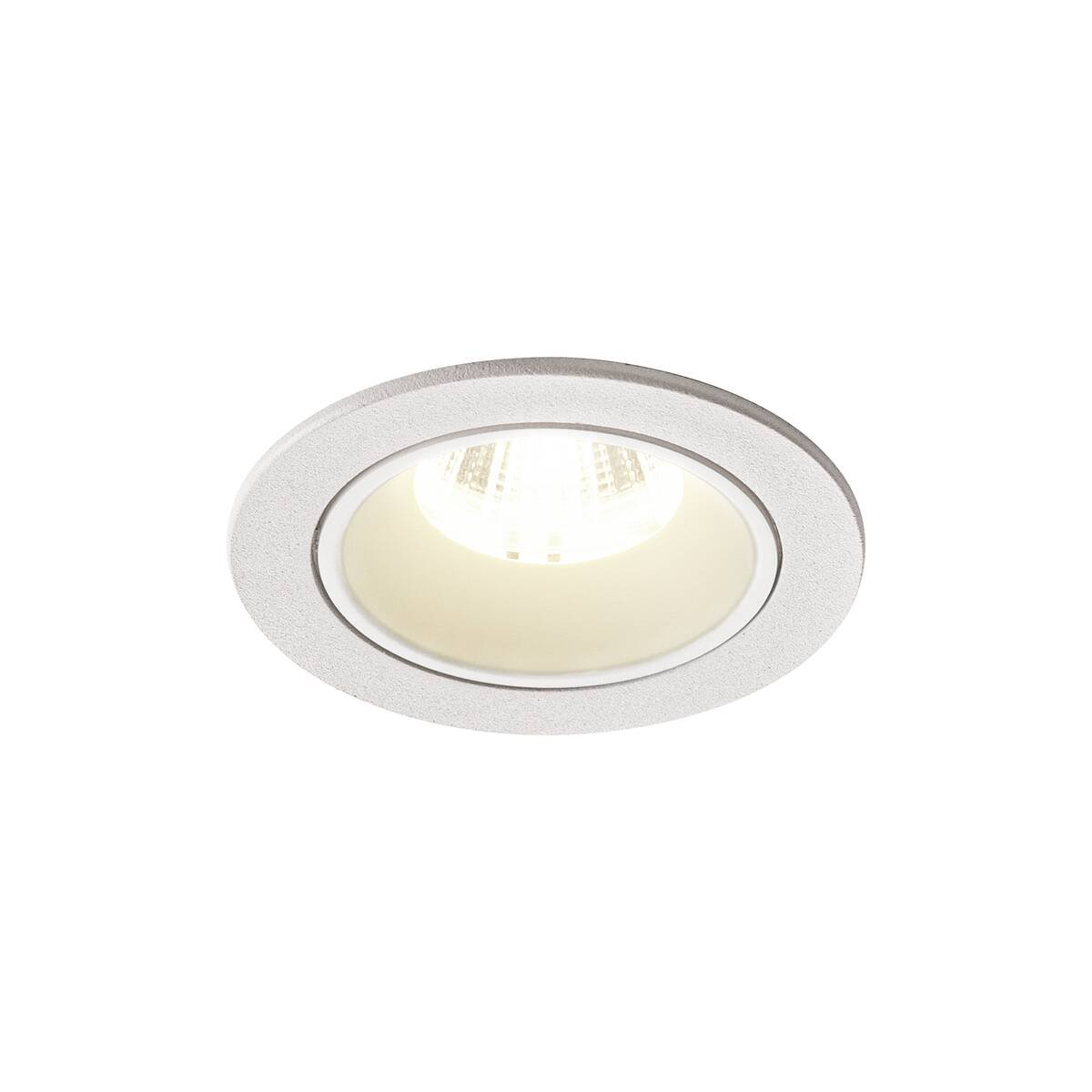 LA 1003836 NUMINOS® DL S vnitřní LED zápustné stropní svítidlo bílá/bílá 4000 K 55° včetně listových pružin - BIG WHITE (SLV)