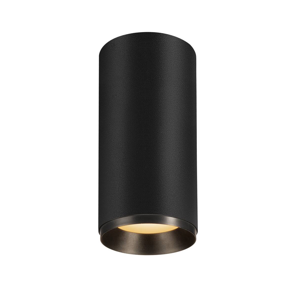 LA 1004315 NUMINOS® CL PHASE L vnitřní LED přisazené stropní svítidlo černá/černá 2700 K 36° - BIG WHITE (SLV)