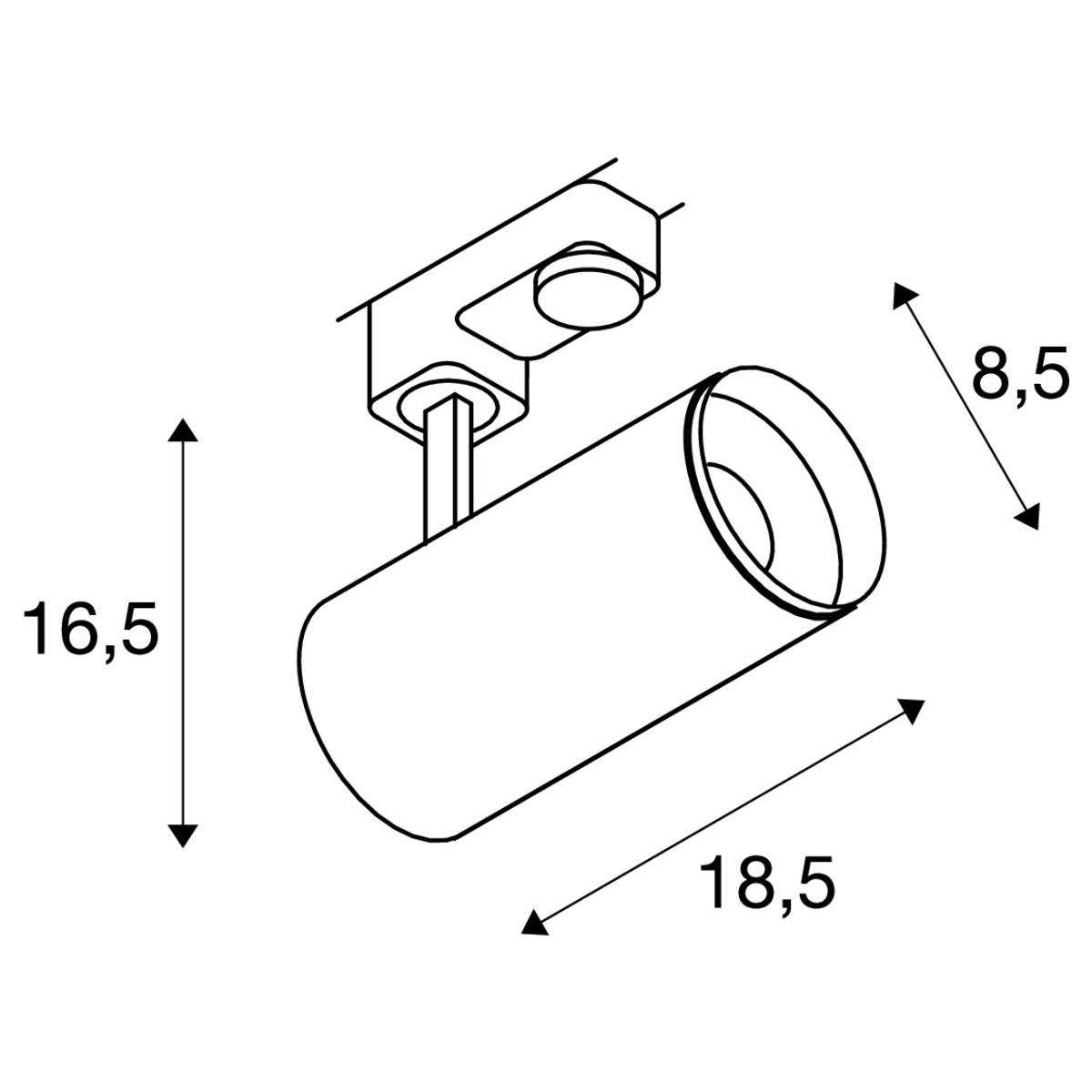 LA 1004187 3~ NUMINOS® PHASE M 3fázové systémové svítidlo černá/černá 4000 K 36° - BIG WHITE (SLV) (obrázek 10)