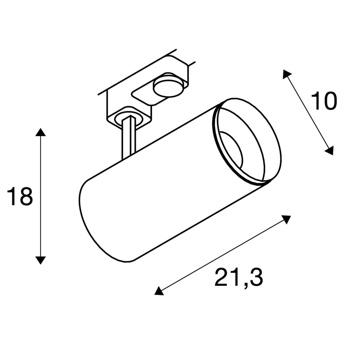 LA 1004272 3~ NUMINOS® PHASE L 3fázové systémové svítidlo bílá/černá 2700 K 60° - BIG WHITE (SLV) (obrázek 5)