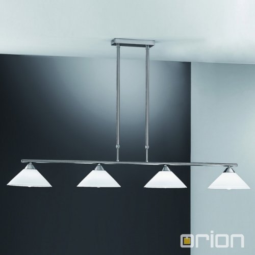 OR LU 1684/4 SATIN Závěsné svítidlo 4xE14 satin (nerez) délka 125cm, výška 55-95cm - ORION