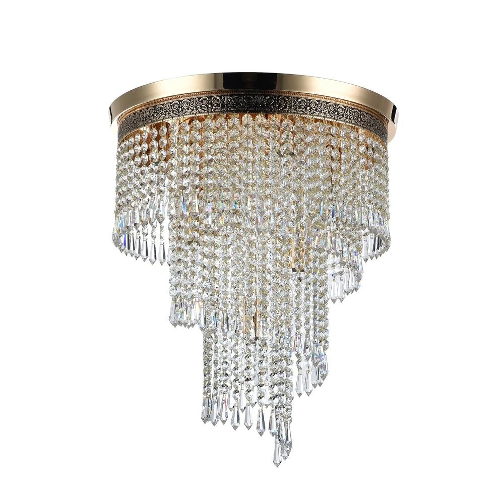 M DIA522-CL-07-G Lustr Cascade 7xE14 420W mosaz křišťálový kaskádový design - MAYTONI (obrázek 4)