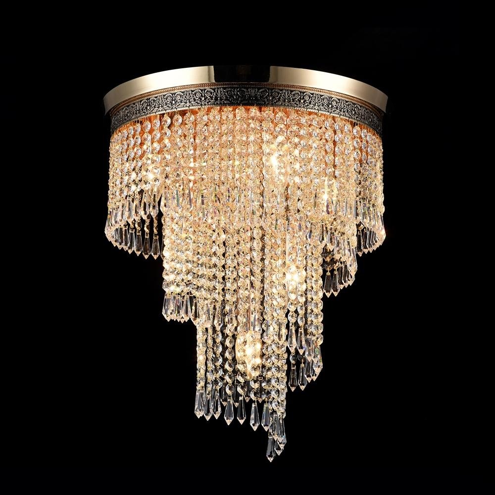 M DIA522-CL-07-G Lustr Cascade 7xE14 420W mosaz křišťálový kaskádový design - MAYTONI (obrázek 5)