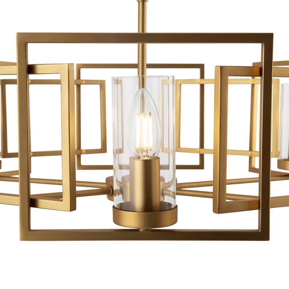 M H009PL-06G Závěsné svítidlo Bowi 6xE14 240W zlatá kov sklo designové - MAYTONI