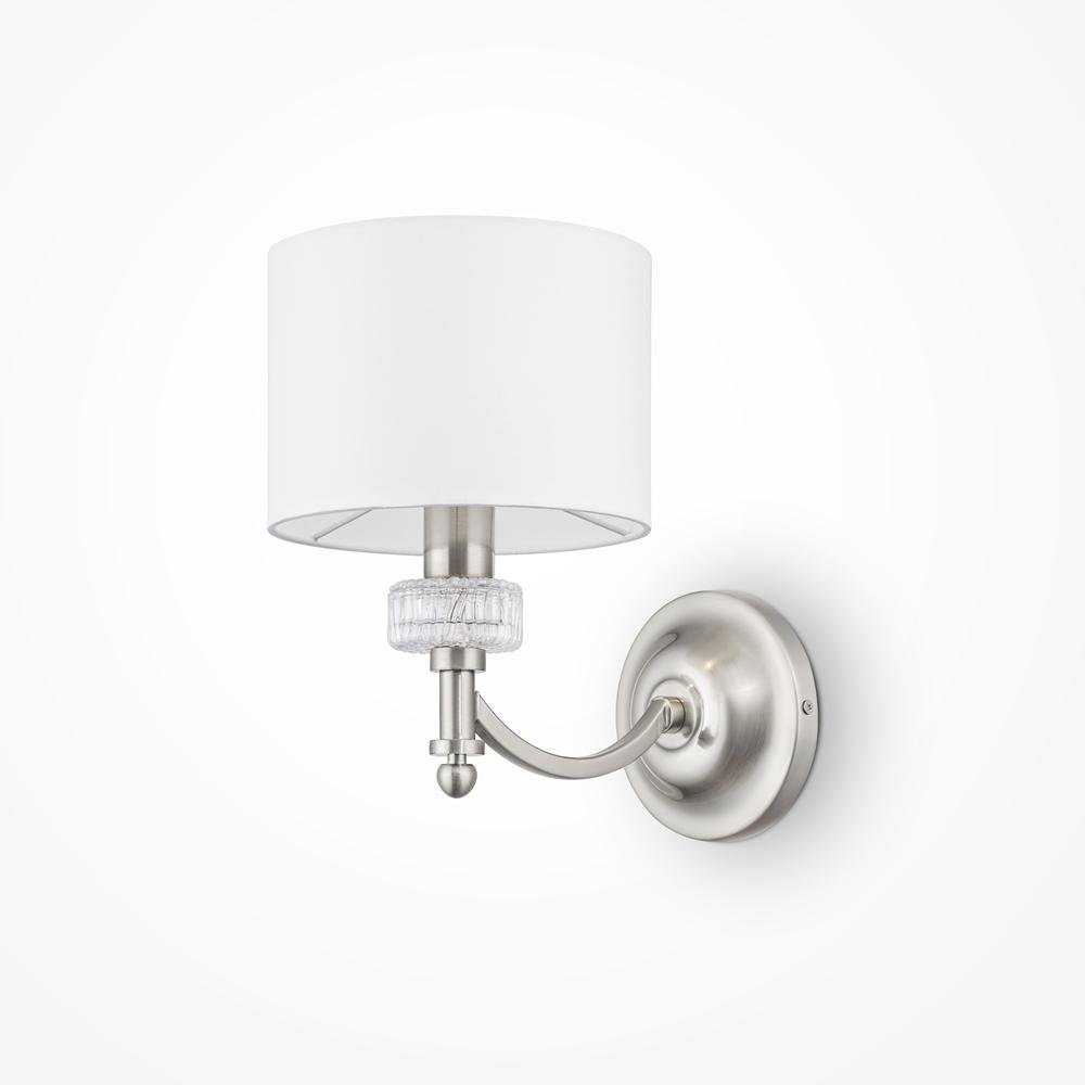 M MOD014WL-01N Nástěnné svítidlo Alicante E14 40W bílá kov sklo designové - MAYTONI