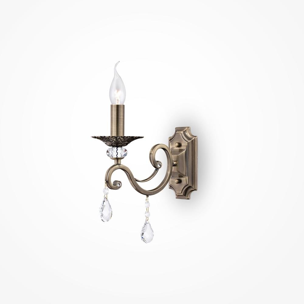 M RC247-WL-01-R Nástěnné svítidlo Grace E14 60W bronz kov křišťál designové - MAYTONI