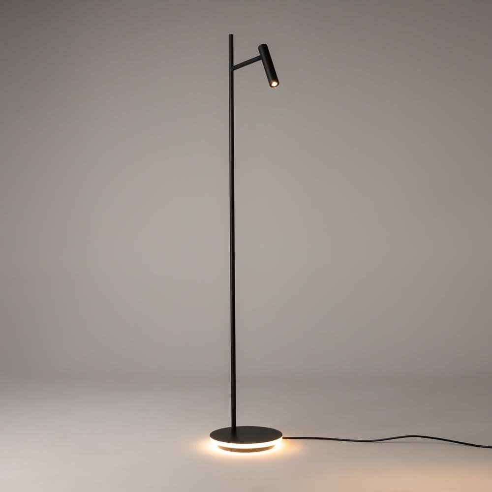 M Z010FL-L8B3K Stojací lampa Estudo 3000K 700lm černý kov LED teplá bílá - MAYTONI (obrázek 3)