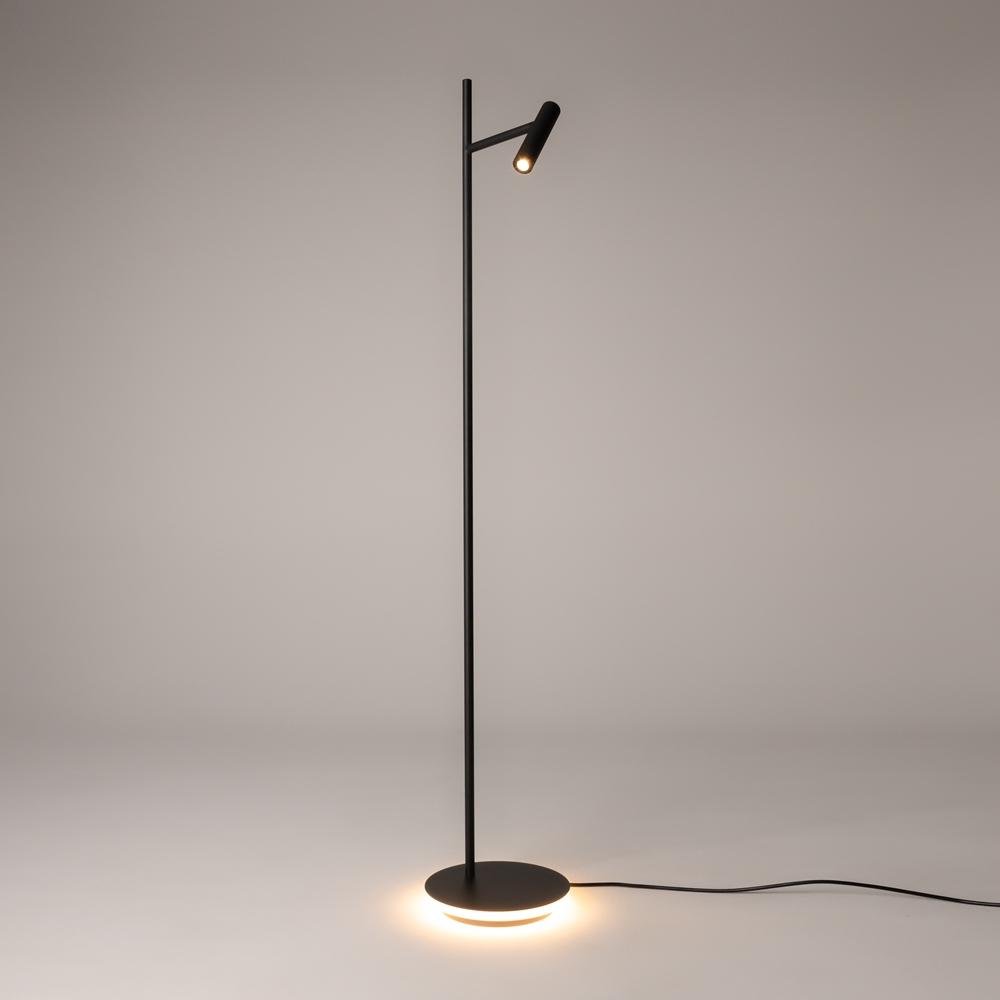 M Z010FL-L8B3K Stojací lampa Estudo 3000K 700lm černý kov LED teplá bílá - MAYTONI (obrázek 4)