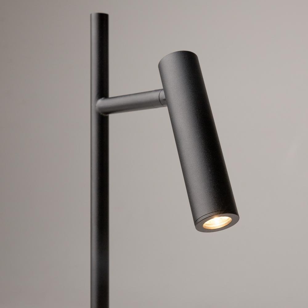 M Z010FL-L8B3K Stojací lampa Estudo 3000K 700lm černý kov LED teplá bílá - MAYTONI (obrázek 5)