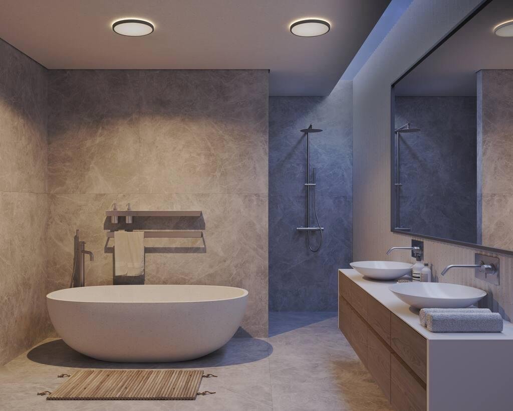 NOR 2015026103 Stropní svítidlo Oja 29 IP54 BATH 3000K/4000K 14,5W LED černé - NORDLUX (obrázek 4)