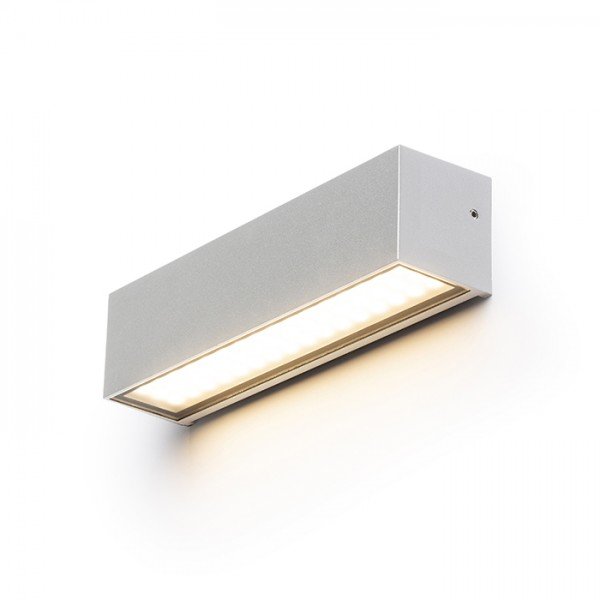 RED R13527 CAMARGUE nástěnná stříbrnošedá satinované sklo 230V LED 6W IP65 3000K - RED - DESIGN RENDL