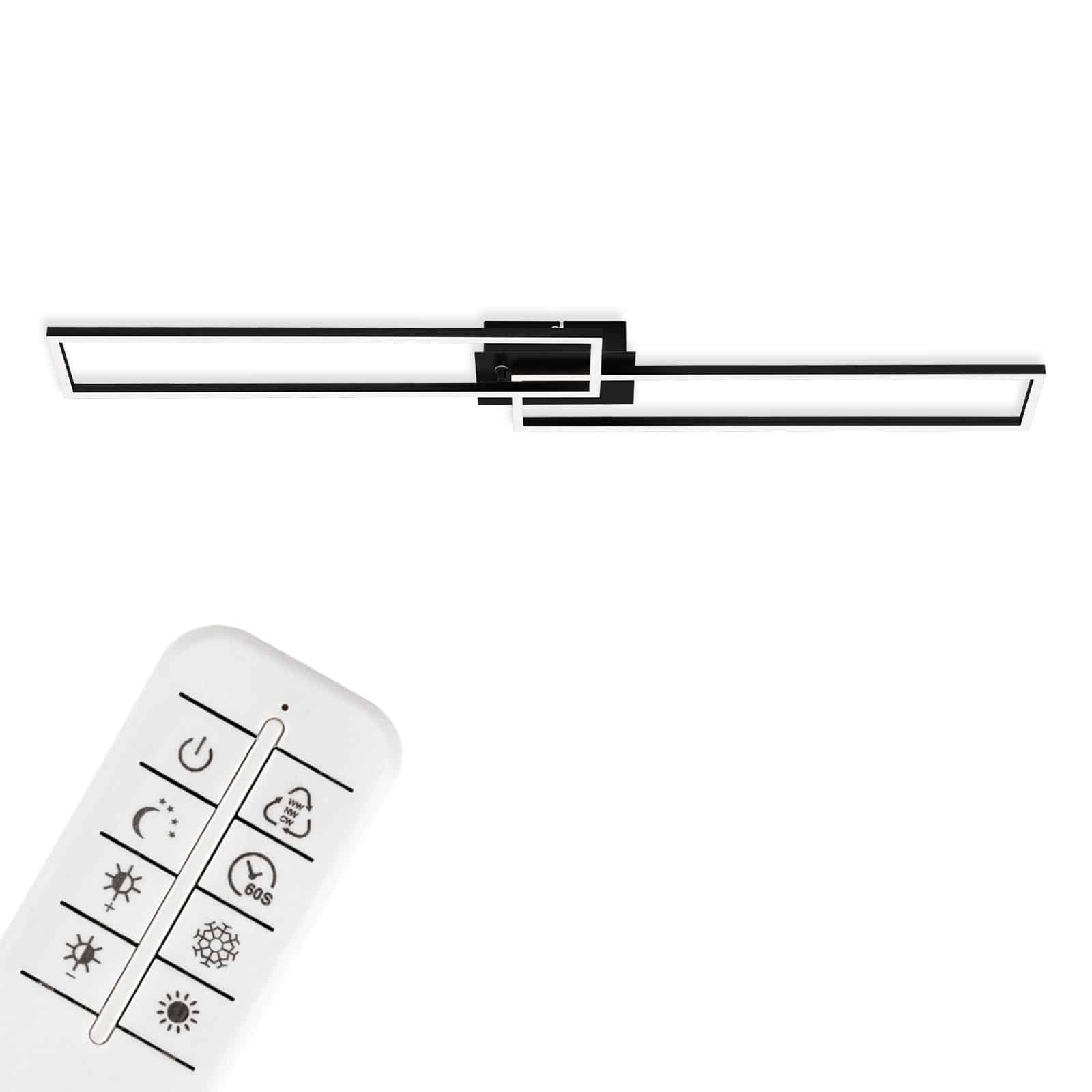 BRILO 3145-015 LED CCT rám 110 cm 2x40W 2200lm černá - BRILO