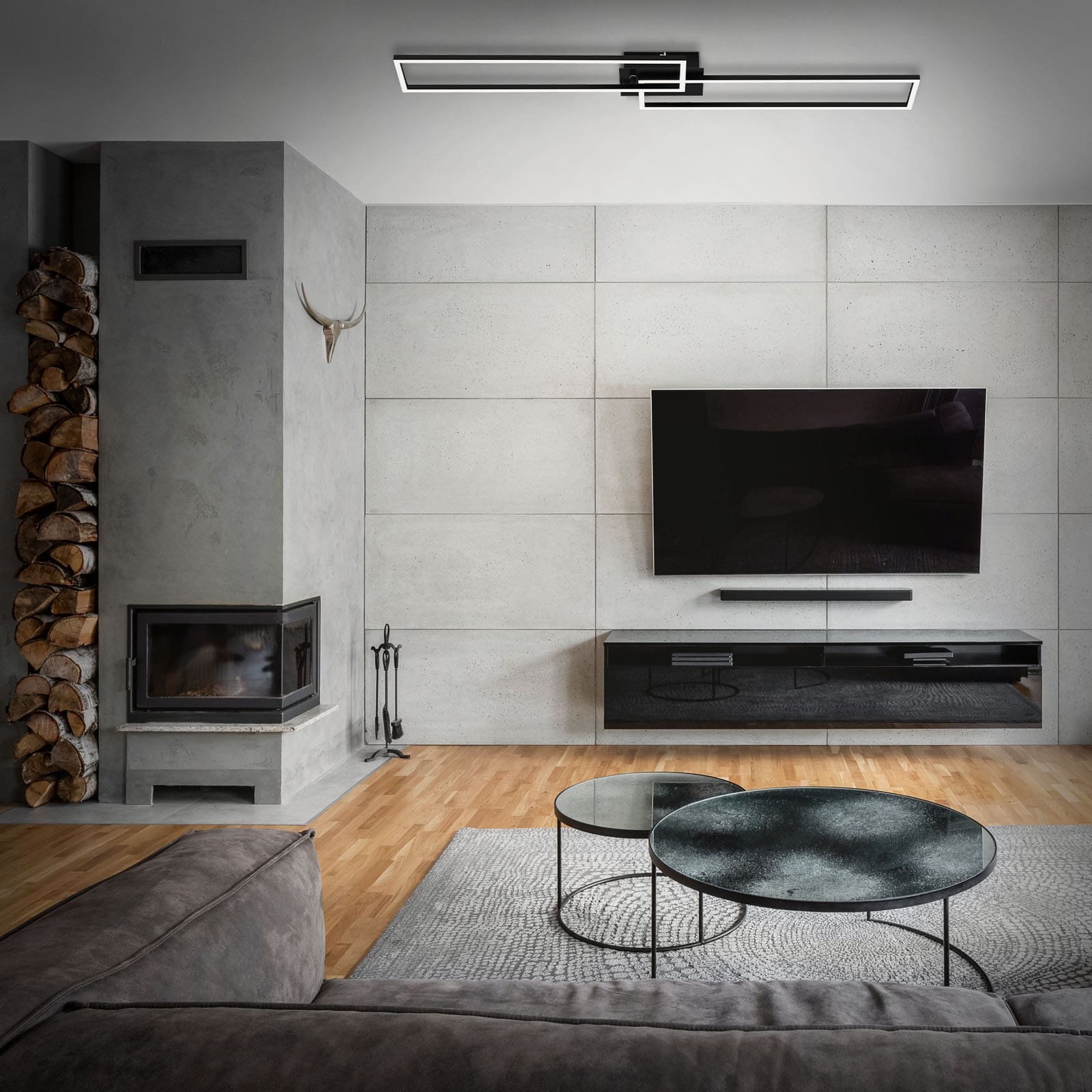 BRILO 3145-015 LED CCT rám 110 cm 2x40W 2200lm černá - BRILO (obrázek 7)