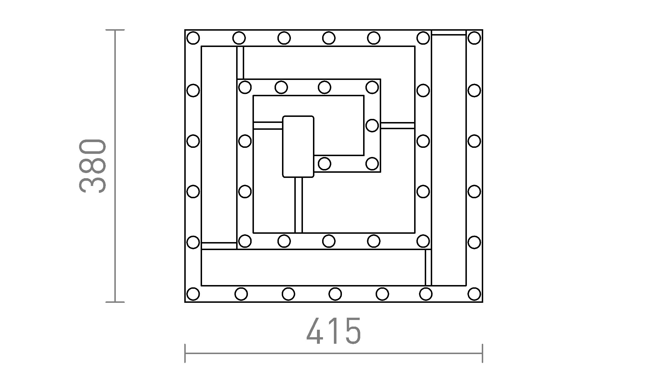 RED G13547 LED MODUL SQ 41 230V LED 48W 3000K - DESIGN RENDL (obrázek 4)