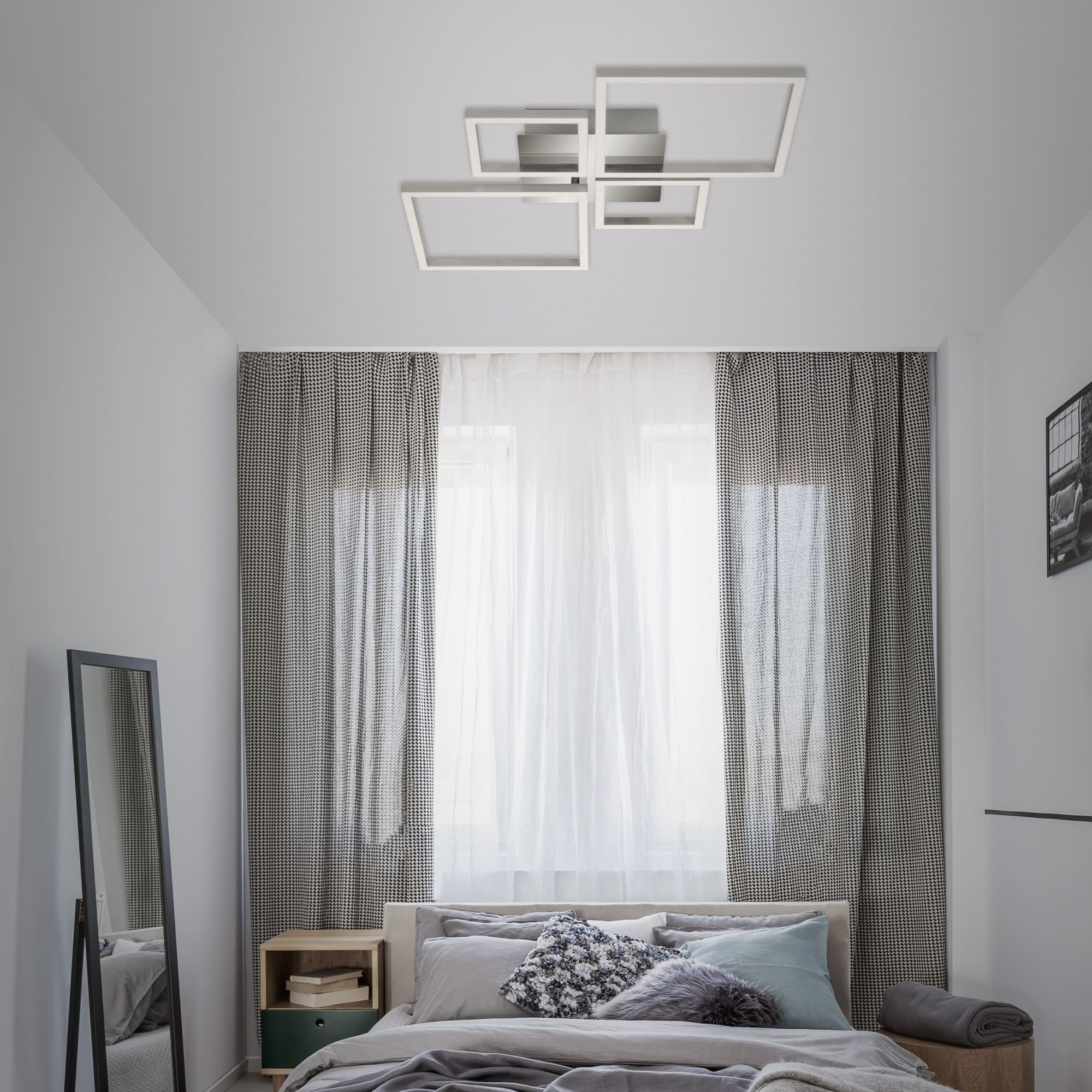 BRILO 3128-018 LED rám 75 cm 2x48W 4000lm chrom - BRILO (obrázek 7)
