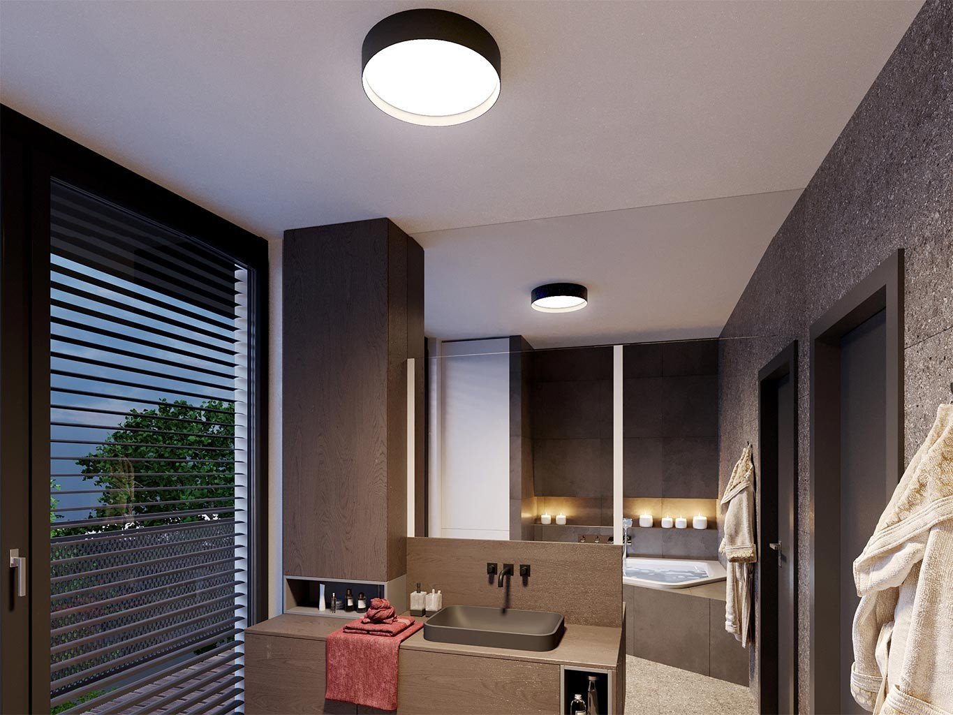 LED2 1272053D Svítidlo MILA 40, B DIM 30 2CCT 3000K/4000K STROPNÍ ČERNÉ - LED2 Lighting (obrázek 6)