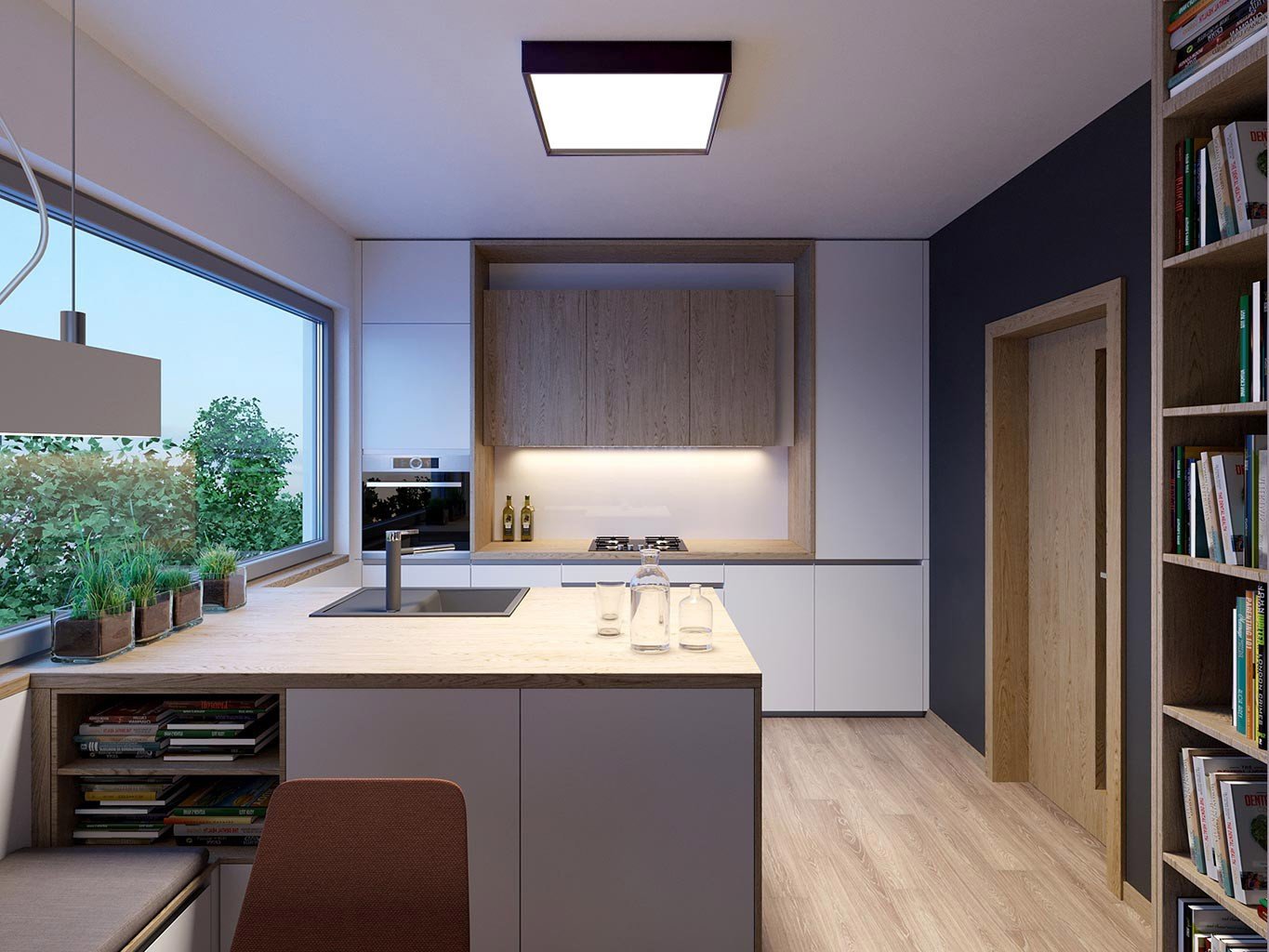 LED2 1272253D Svítidlo MILO 40, B DIM 30 2CCT 3000K/4000K STROPNÍ ČERNÉ - LED2 Lighting (obrázek 6)