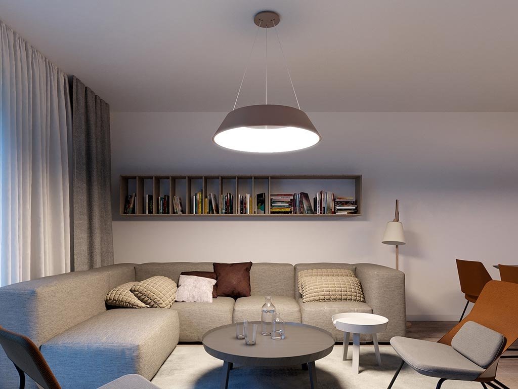 LED2 3272858 Svítidlo KATY 78 Z, CF 80 2CCT 3000K/4000K ZÁVĚSNÉ KÁVOVÁ - LED2 Lighting (obrázek 3)