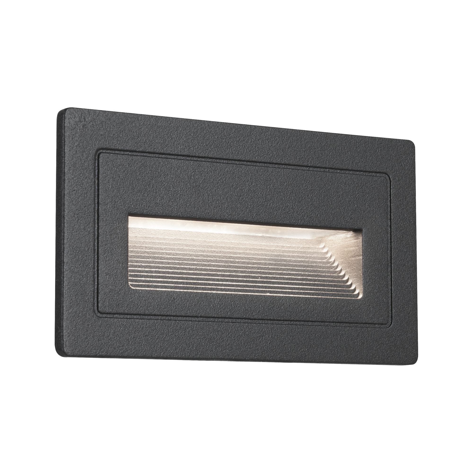P 94383 Venkovní vestavné svítidlo do zdi Long LED černá IP44 4W 230V teplá bílá 103x58mm - PAULMANN