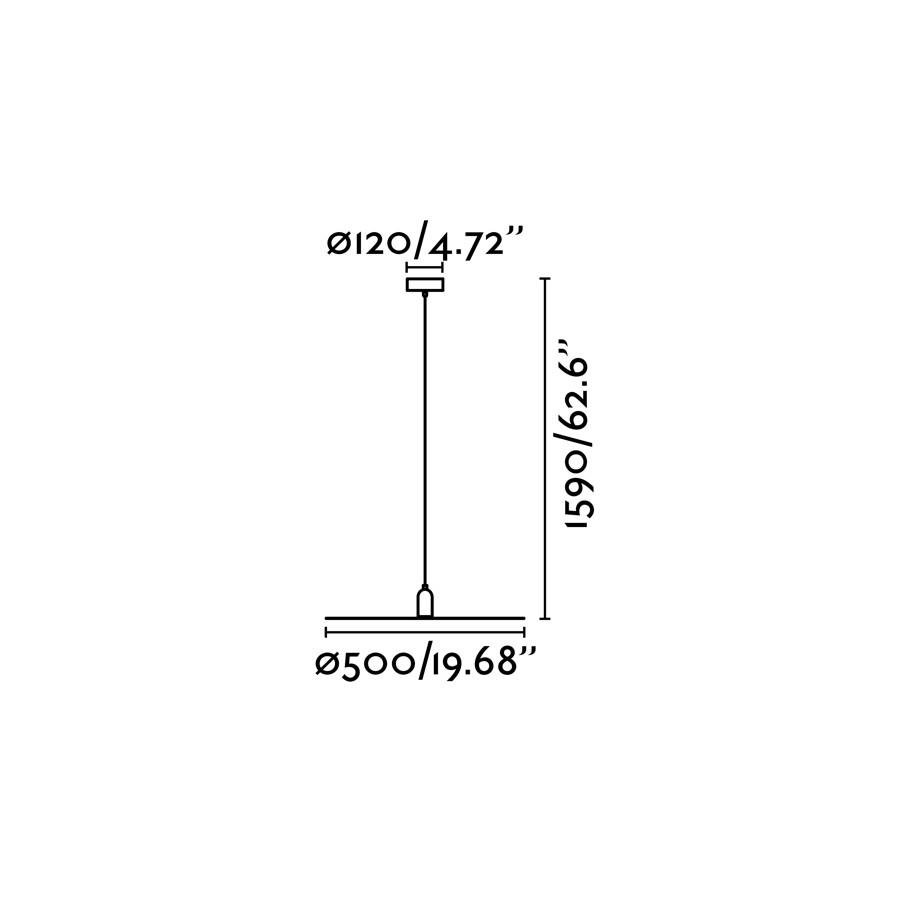 FARO 68145 PLAT závěsná lampa, černá - FARO (obrázek 3)