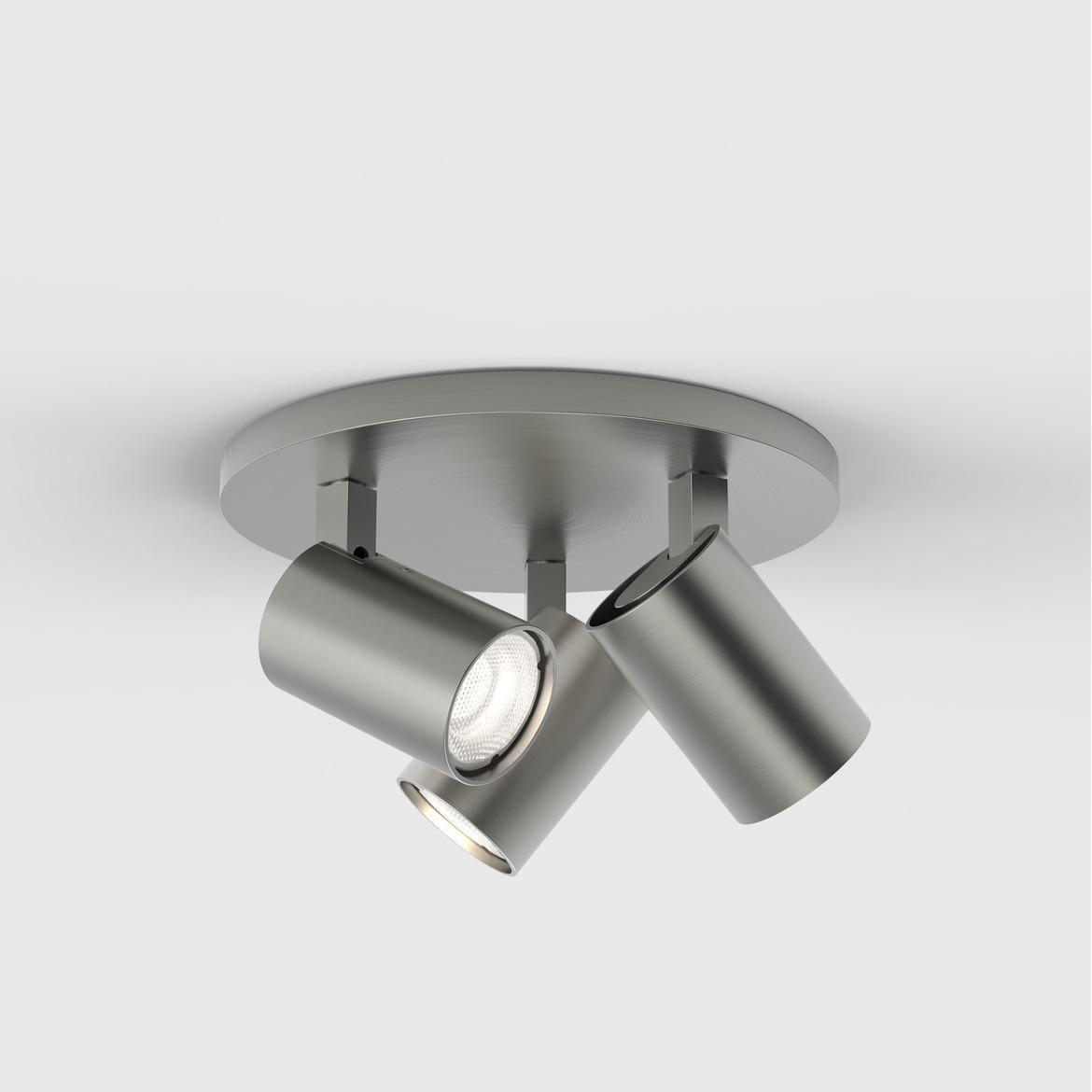 AST 1286012 Bodové svítidlo Ascoli Triple Round 3x50W GU10 matný nikl - ASTRO Lighting