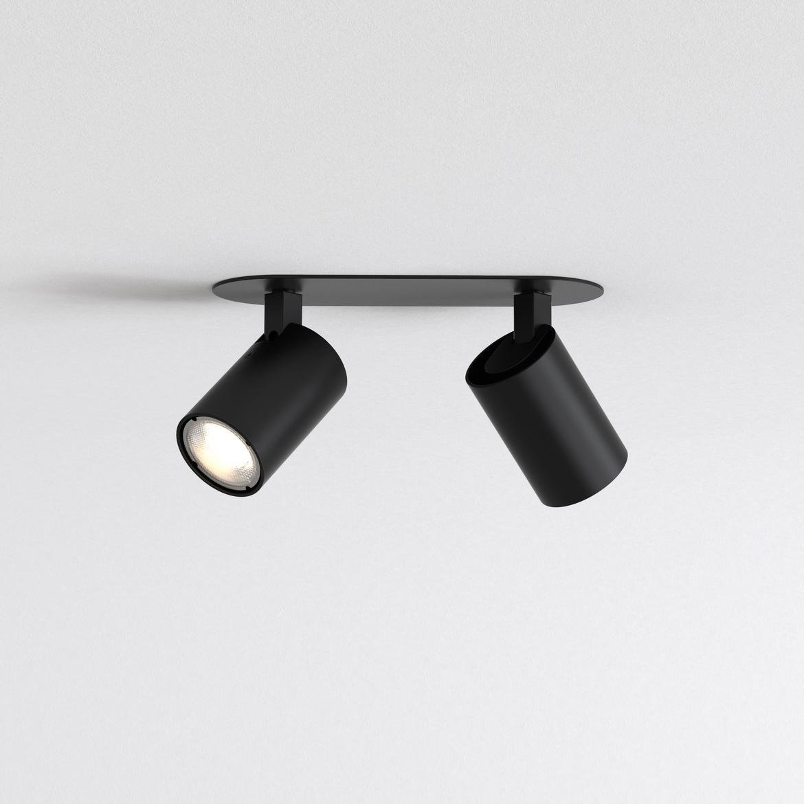 AST 1286100 Bodové svítidlo Ascoli Twin zapuštěné 2x50W GU10 černá - ASTRO Lighting