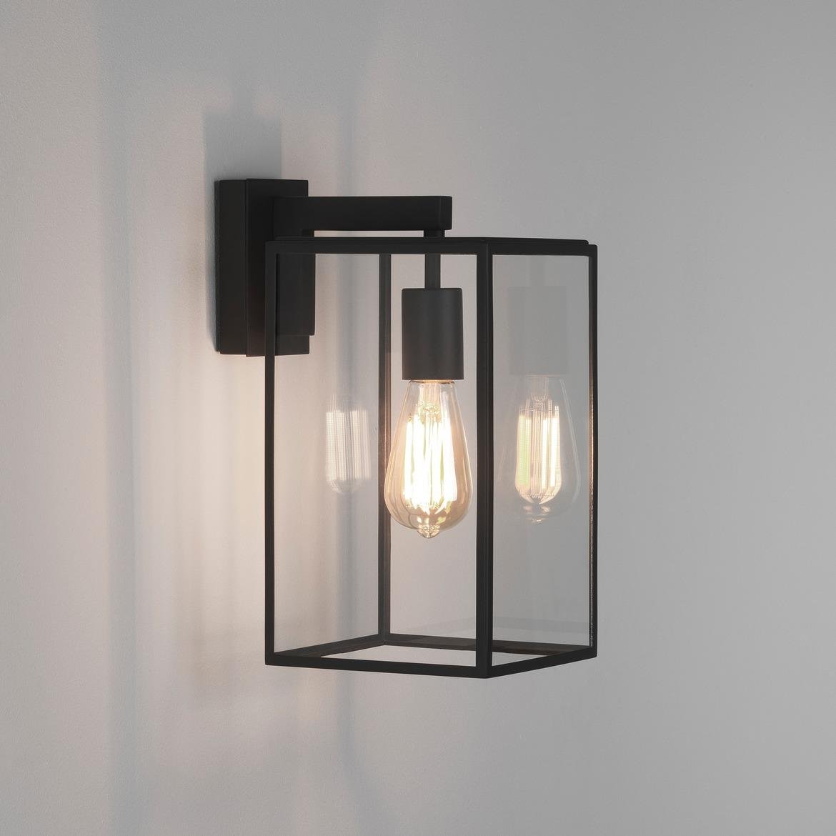 AST 1354004 Venkovní nástěnné svítidlo Box Lantern 350 60W E27 černá - ASTRO Lighting