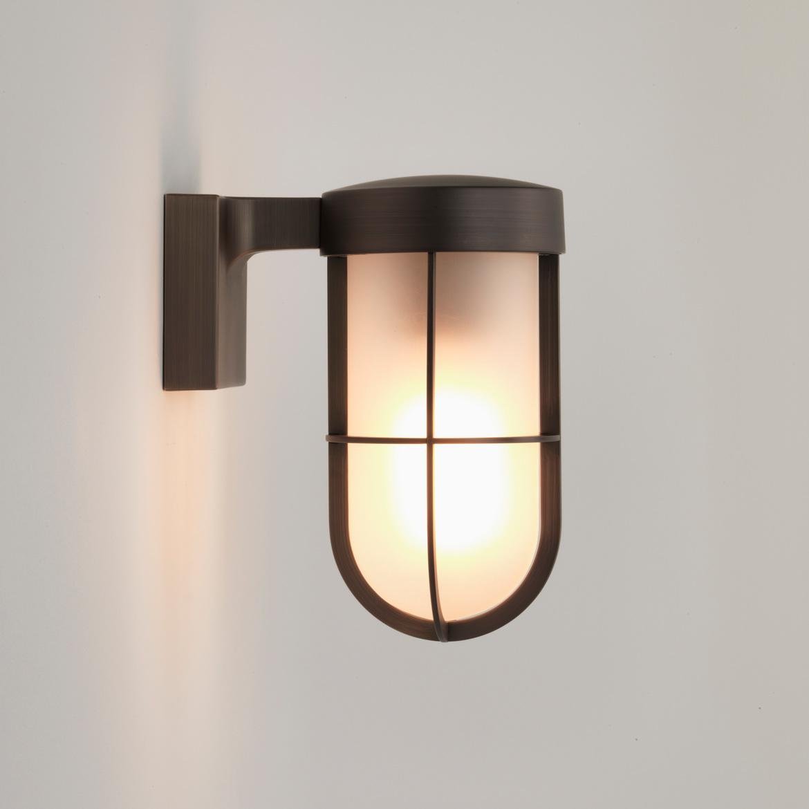 AST 1368026 Venkovní nástěnné svítidlo Cabin Wall Frosted 60W E27 bronz - ASTRO Lighting